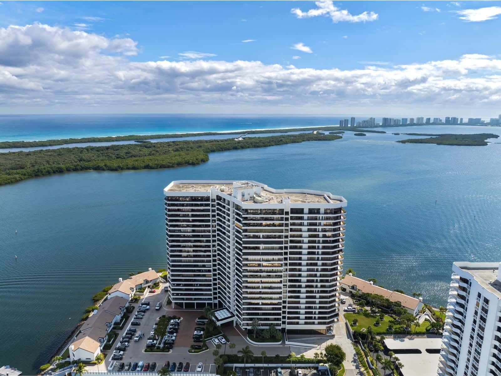 North Palm Beach Condo overlooking waterways.